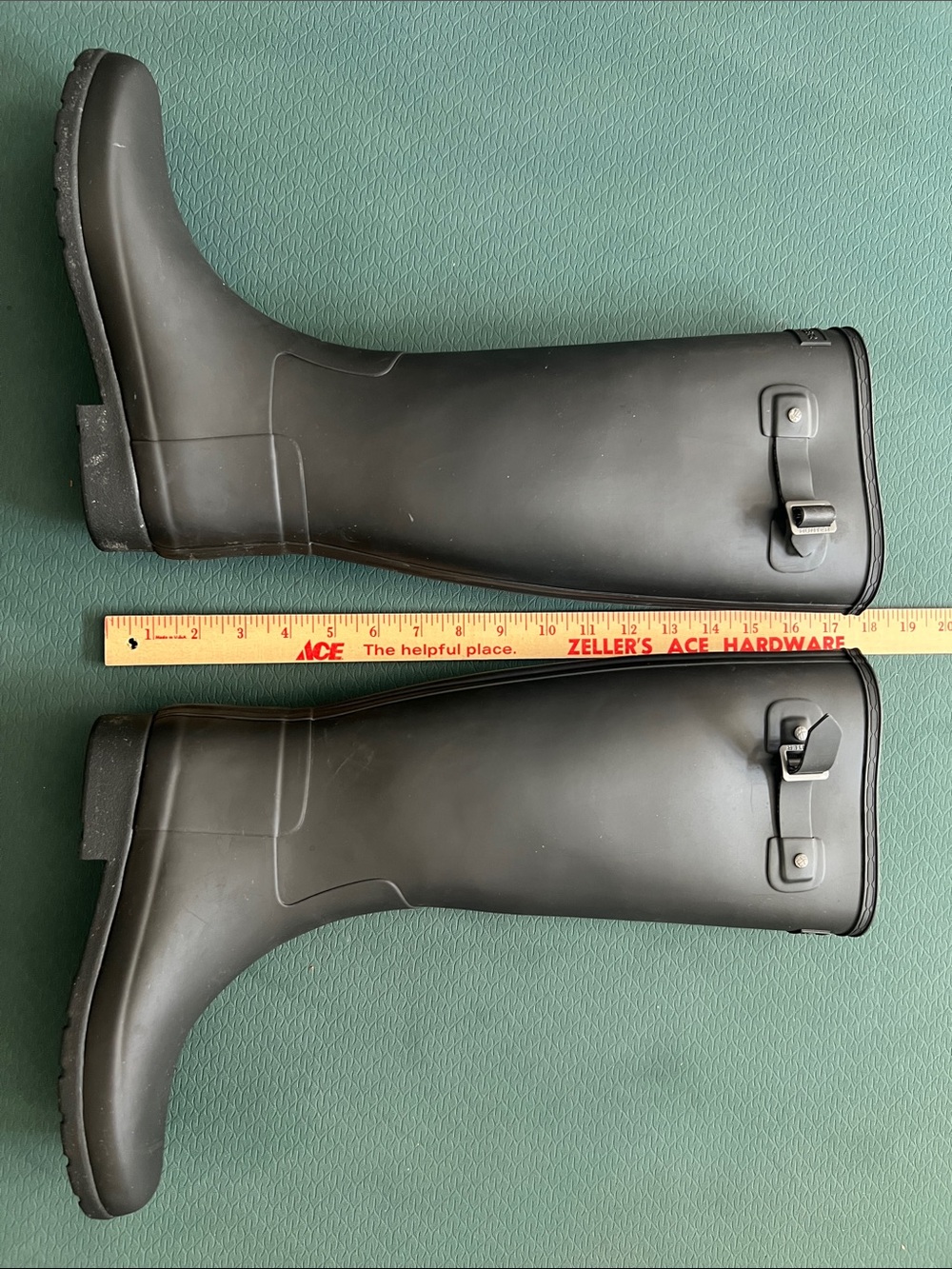 Hunter Tall Matte Black Rain Boots - Picture 3 of 6